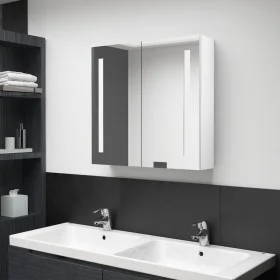 Bright White LED Mirror Bathroom Cabinet 62x14x60 cm by vidaXL, bathroom vanities - Ref: Foro24-326524, Price: 102,52 €, Disc...