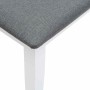 Banco 110 cm madera maciza caucho blanco de , Bancos de comedor y cocina - Ref: Foro24-4102606, Precio: 78,05 €, Descuento: %