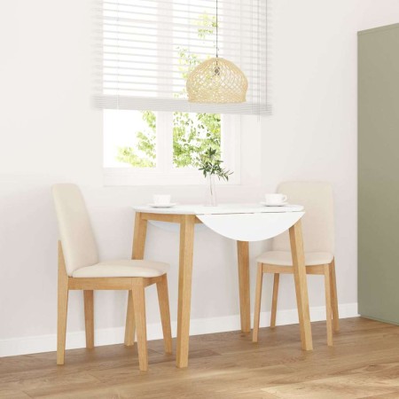 Sillas de comedor con cojines 2 uds madera maciza caucho de , Sillas de comedor - Ref: Foro24-4102445, Precio: 124,42 €, Desc...