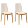 Sillas de comedor con cojines 2 uds madera maciza caucho de , Sillas de comedor - Ref: Foro24-4102445, Precio: 124,42 €, Desc...
