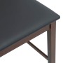 Taburetes de bar con cojines 2 uds madera maciza marrón caucho de , Taburetes de cocina - Ref: Foro24-4102556, Precio: 142,19...
