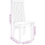 Sillas de comedor 2 unidades madera maciza de caucho blanco de , Sillas de comedor - Ref: Foro24-4102458, Precio: 148,12 €, D...
