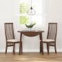 Sillas de comedor con cojines 2 uds madera maciza marrón caucho de , Sillas de comedor - Ref: Foro24-4102453, Precio: 145,65 ...