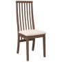 Sillas de comedor con cojines 2 uds madera maciza marrón caucho de , Sillas de comedor - Ref: Foro24-4102453, Precio: 145,65 ...