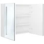 Armario de baño con espejo LED blanco brillante 62x14x60 cm de vidaXL, Tocadores de baño - Ref: Foro24-326524, Precio: 102,52...