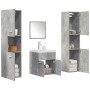 Set muebles de baño 5 piezas madera ingeniería gris hormigón de , Muebles de baño - Ref: Foro24-3324904, Precio: 274,54 €, De...