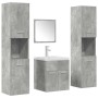 Set muebles de baño 5 piezas madera ingeniería gris hormigón de , Muebles de baño - Ref: Foro24-3324904, Precio: 274,54 €, De...