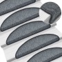 Alfombrillas de escalera 10 unidades gris oscuro 56x17x3 cm de vidaXL, Alfombrillas para escalones - Ref: Foro24-149737, Prec...