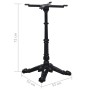Pata de mesa de bistró negra 52x52x72 cm de hierro fundido de , Patas para mesas - Ref: Foro24-325433, Precio: 106,89 €, Desc...