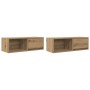 Muebles para TV 2 uds madera roble artisan 80x31x25,5 cm de , Muebles TV - Ref: Foro24-861471, Precio: 88,28 €, Descuento: %