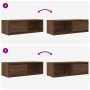 Muebles de TV 2uds Roble marrón 80x31x25,5 cm Madera ingeniería de , Muebles TV - Ref: Foro24-861467, Precio: 74,60 €, Descue...