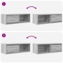Muebles de TV 2 uds madera ingeniería gris Sonoma 80x31x25,5 cm de , Muebles TV - Ref: Foro24-861465, Precio: 73,94 €, Descue...