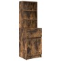 Mesilla de noche roble ahumado 39x35x125 cm Madera ingeniería de , Mesitas de noche - Ref: Foro24-861314, Precio: 69,99 €, De...