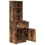 Mesilla de noche roble ahumado 39x35x125 cm Madera ingeniería de , Mesitas de noche - Ref: Foro24-861314, Precio: 69,99 €, De...