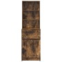 Mesilla de noche roble ahumado 39x35x125 cm Madera ingeniería de , Mesitas de noche - Ref: Foro24-861314, Precio: 69,99 €, De...