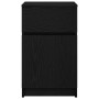 Mesilla de noche de madera de ingeniería negra 39x35x65 cm de , Mesitas de noche - Ref: Foro24-861321, Precio: 54,21 €, Descu...