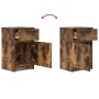 Mesitas noche 2 uds madera ingeniería roble ahumado 39x35x65 cm de , Mesitas de noche - Ref: Foro24-861328, Precio: 88,79 €, ...