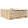 Mesa de centro con cajones roble Sonoma 100x100x40 cm de , Mesas de centro - Ref: Foro24-3328401, Precio: 139,72 €, Descuento: %