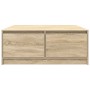 Mesa de centro con cajones roble Sonoma 100x100x40 cm de , Mesas de centro - Ref: Foro24-3328401, Precio: 139,72 €, Descuento: %