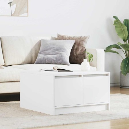 Mesa de centro con cajones blanca 70,5x70x40 cm de , Mesas de centro - Ref: Foro24-3328408, Precio: 104,64 €, Descuento: %