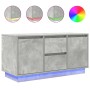 Mueble de TV con luces LED gris hormigón 100x41x50 cm de , Muebles TV - Ref: Foro24-861412, Precio: 105,83 €, Descuento: %
