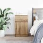 Mesita de noche madera de ingeniería roble artisian 39x35x65 cm de , Mesitas de noche - Ref: Foro24-861335, Precio: 56,23 €, ...