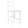 Taburetes de bar 2 uds madera maciza blanca caucho de , Taburetes de cocina - Ref: Foro24-4102561, Precio: 143,58 €, Descuent...