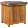 Cojines para exterior 60x50x61 cm madera maciza acacia de , Cajas de almacenaje para exteriores - Ref: Foro24-4106477, Precio...