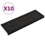 Alfombrillas de escalera 10 unidades negro 65x21x4 cm de vidaXL, Alfombrillas para escalones - Ref: Foro24-149727, Precio: 38...