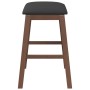 Sillas de bar con cojines 2 uds madera maciza marrón caucho de , Taburetes de cocina - Ref: Foro24-4102577, Precio: 103,35 €,...