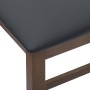 Sillas de bar con cojines 2 uds madera maciza marrón caucho de , Taburetes de cocina - Ref: Foro24-4102577, Precio: 103,35 €,...