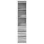 Aparador gris Sonoma 37,5x35x180 cm Madera de ingeniería de , Aparadores - Ref: Foro24-861666, Precio: 97,68 €, Descuento: %