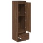 Aparador alto roble marrón 29,5x34x119,5 cm madera ingeniería de , Aparadores - Ref: Foro24-861658, Precio: 71,52 €, Descuent...