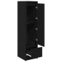 Aparador alto roble negro 29,5x34x119,5 cm madera de ingeniería de , Aparadores - Ref: Foro24-861653, Precio: 73,43 €, Descue...