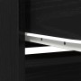 Aparador alto roble negro 29,5x34x119,5 cm madera de ingeniería de , Aparadores - Ref: Foro24-861653, Precio: 73,43 €, Descue...