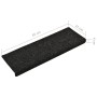 Alfombrillas de escalera 10 unidades negro 65x21x4 cm de vidaXL, Alfombrillas para escalones - Ref: Foro24-149727, Precio: 39...
