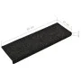 Alfombrillas de escalera 10 unidades negro 65x21x4 cm de vidaXL, Alfombrillas para escalones - Ref: Foro24-149727, Precio: 38...