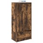 Armario con cajón roble ahumado 55,5x34x119,5 cm de , Aparadores - Ref: Foro24-861647, Precio: 93,96 €, Descuento: %