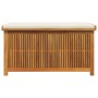 Cojines para exterior 113x50x60,5 cm madera maciza acacia de , Cajas de almacenaje para exteriores - Ref: Foro24-4106475, Pre...
