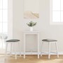 Sillas de bar con cojines 2 uds madera maciza blanca caucho de , Taburetes de cocina - Ref: Foro24-4102580, Precio: 105,32 €,...