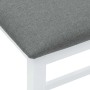Sillas de bar con cojines 2 uds madera maciza blanca caucho de , Taburetes de cocina - Ref: Foro24-4102580, Precio: 105,32 €,...