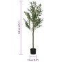 Árbol de olivo artificial con 450 hojas verde 120 cm de , Flora artificial - Ref: Foro24-4103571, Precio: 59,40 €, Descuento: %