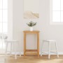 Sillas de bar 2 uds madera maciza blanca caucho de , Taburetes de cocina - Ref: Foro24-4102582, Precio: 106,64 €, Descuento: %