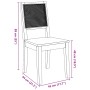 Sillas de comedor 2 unidades madera maciza de caucho de , Sillas de comedor - Ref: Foro24-4102479, Precio: 174,95 €, Descuent...