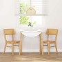 Sillas de comedor 2 unidades madera maciza de caucho de , Sillas de comedor - Ref: Foro24-4102464, Precio: 168,19 €, Descuent...