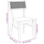 Sillas de comedor 2 unidades madera maciza de caucho de , Sillas de comedor - Ref: Foro24-4102464, Precio: 168,19 €, Descuent...