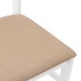 Sillas de comedor con cojines 2uds madera maciza blanco caucho de , Sillas de comedor - Ref: Foro24-4102424, Precio: 80,27 €,...