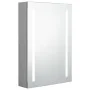 Armario de baño con espejo y LED gris hormigón 50x13x70 cm de vidaXL, Tocadores de baño - Ref: Foro24-326495, Precio: 108,09 ...