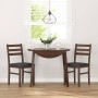 Sillas de comedor con cojines 2 uds madera maciza marrón caucho de , Sillas de comedor - Ref: Foro24-4102418, Precio: 79,23 €...