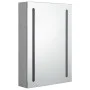 Armario de baño con espejo y LED gris hormigón 50x13x70 cm de vidaXL, Tocadores de baño - Ref: Foro24-326495, Precio: 108,09 ...